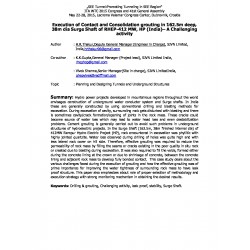 Execution of Contact and Consolidation grouting in 162.5m deep, 38m dia Surge Shaft of RHEP-412 MW, HP (India) – A Challenging activity