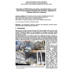 Integration of TBM-driving and surface auscultation data on a common web-based platform for global risk assessment. Application in Auckland Waterview Connection