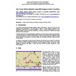 Non-Linear Motion Detection using SAR Images in Urban Tunnelling