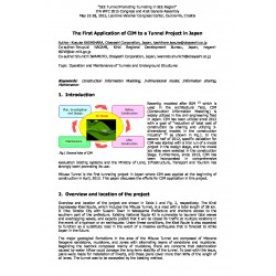 The First Application of CIM to a Tunnel Project in Japan