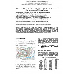 Utilization of IT and the Current Condition of the Repair Measures in the Maintenance of Subway Tunnels