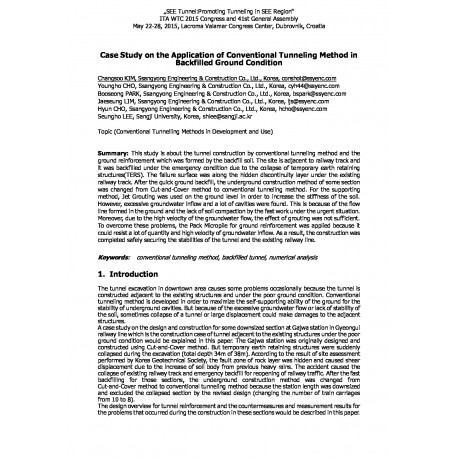 Case Study on the Application of Conventional Tunneling Method in Backfilled Ground Condition