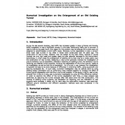 Numerical Investigation on the Enlargement of an Old Existing Tunnel