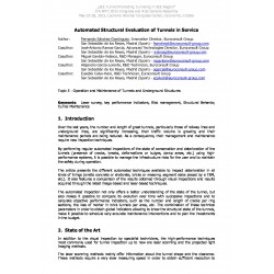 Automated Structural Evaluation of Tunnels in Service