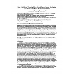 Face Stability of Crossing River Shield Tunnel under Geological Conditions of Soft and Hard uneven Strata