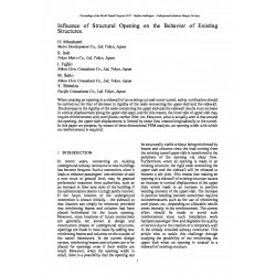 Influence of Structural Opening on the Behavior of Existing Structures