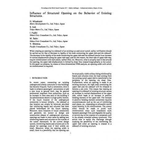 Influence of Structural Opening on the Behavior of Existing Structures