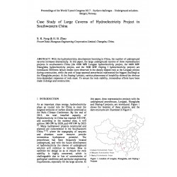 Case Study of Large Caverns of Hydroelectricity Project in Southwestern China