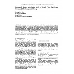 Structural design calculation tool of Steel Fiber Reinforced Concrete(SFRC) segmental lining