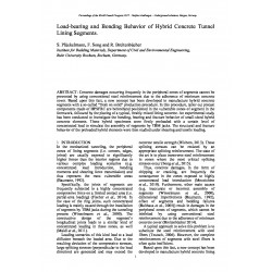 Load-bearing and Bonding Behavior of Hybrid Concrete Tunnel Lining Segments