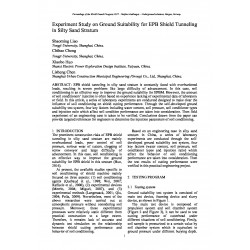 Experiment Study on Ground Suitability for EPB Shield Tunneling in Silty Sand Stratum