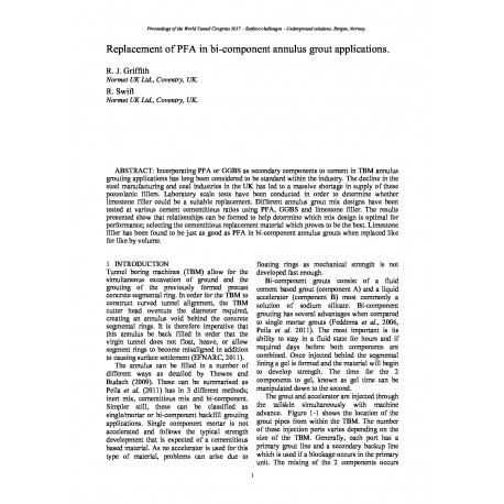 Replacement of PFA in bi-component annulus grout applications