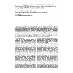 Estimation of TBM performance due to the muck shape and size – A case study of Golab II water transfer tunnel