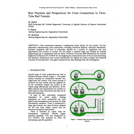 Best Practices and Perspectives for Cross Connections in Twin-Tube Rail Tunnels