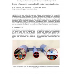 Design of tunnels for combined traffic motor transport and metro