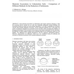 Shotcrete Excavations in Cohesionless Soils – Comparison of Different Methods for the Reduction of Settlements