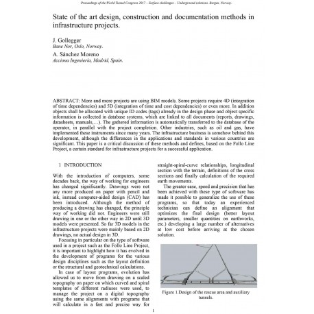 State of the art design, construction and documentation methods in infrastructure projects