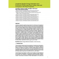 Unrelieved Spesific Energy Estimation from PLCM and FLCM Linear Rock Cutting Tests and Comparison with Rock Properties