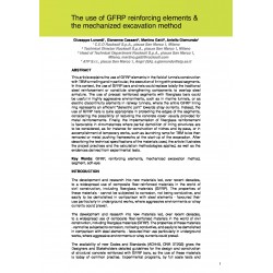The use of GFRP reinforcing elements and the mechanized excavation method