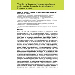 The life cycle greenhouse gas emission paths and emission factor database of Chinese tunnels 
