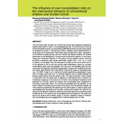 The influence of over consolidation ratio on the mechanical behavior of conventional shallow over burden tunnel