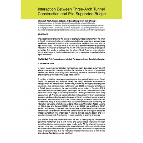 Interaction Between Three-Arch Tunnel Construction and Pile Supported Bridge