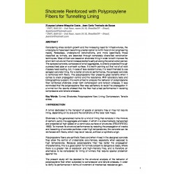 Shotcrete Reinforced with Polypropylene Fibers for Tunnelling Lining