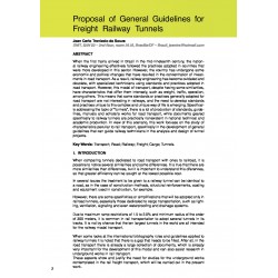Proposal of General Guidelines for Freight Railway Tunnels