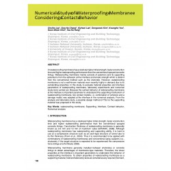 Numerical Study of Waterproofing Membrane Considering Contact Behavior