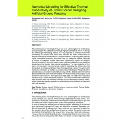 Numerical Modelling for Effective Thermal Conductivity of Frozen Soil for Designing Artificial Ground Freezing