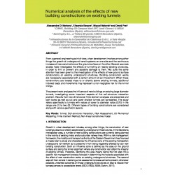 Numerical analysis of the effects of new building constructions on existing tunnels