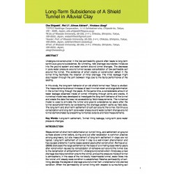 Long-Term Subsidence of A Shield Tunnel in Alluvial Clay