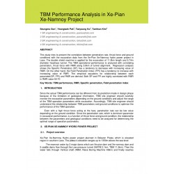 TBM Performance Analysis in Xe-Pian Xe-Namnoy Project 
