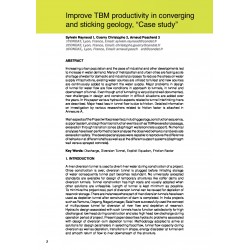 Improve TBM productivity in converging and sticking geology, “Case study”