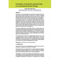 Evaluation of long-term ground load on conventional tunnel linings