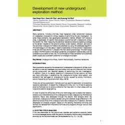 Development of new underground exploration method