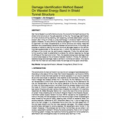 Damage Identification Method Based On Wavelet Energy Band In Shield Tunnel Structure