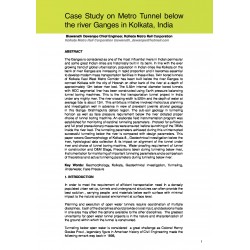 Case Study on Metro Tunnel below the river Ganges in Kolkata, India