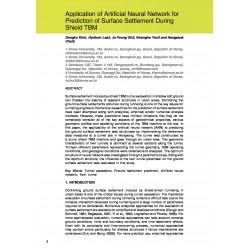 Application of Artificial Neural Network for Prediction of Surface Settlement During Shield TBM