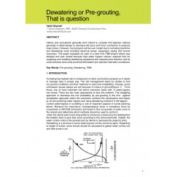Dewatering or Pre-grouting, That is question