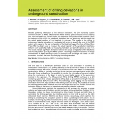 Assessment of drilling deviations in underground construction 