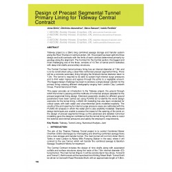 Design of Precast Segmental Tunnel Primary Lining for Tideway Central Contract