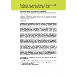 Performance based design of tunnels built in cemented fine-grained stiff soils