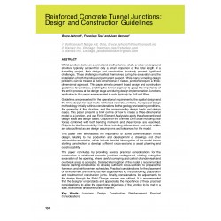 Reinforced Concrete Tunnel Junctions: Design and Construction Guidelines