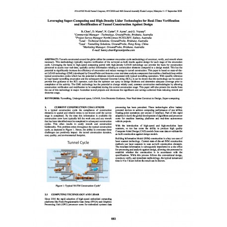 Leveraging Super-Computing and High-Density LiDAR Technologies for Real-Time Verification and Rectification of Tunnel Construction against Design