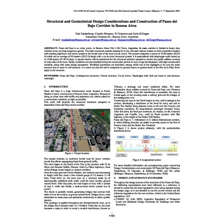 Structural and geotechnical design considerations and construction of Paseo del Bajo corridor in Buenos Aires