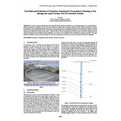 Test Blast and Prediction of Vibrations, Planning for Excavation by Blasting at the Storages for Spent Nuclear Fuel in Forsmark, Sweden