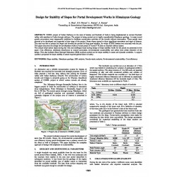 Design for Stability of Slopes for Portal Development Works in Himalayan Geology