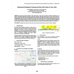 Planning and Designing of Underground Metro Rail Project in Pune, India