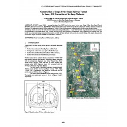 Construction of Single Twin-Track Railway Tunnel in Kenny Hill Formation at Serdang, Malaysia